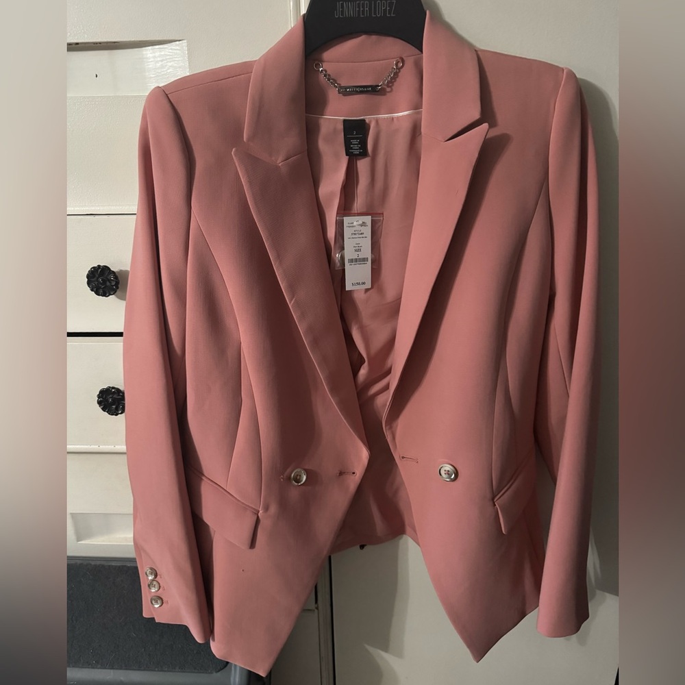 WHITE HOUSE BLACK MARKET PINK BLAZER